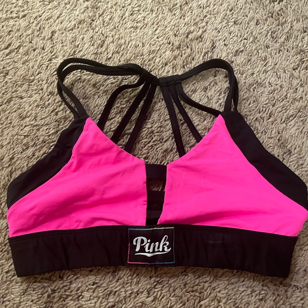 PINK strapy sports bra